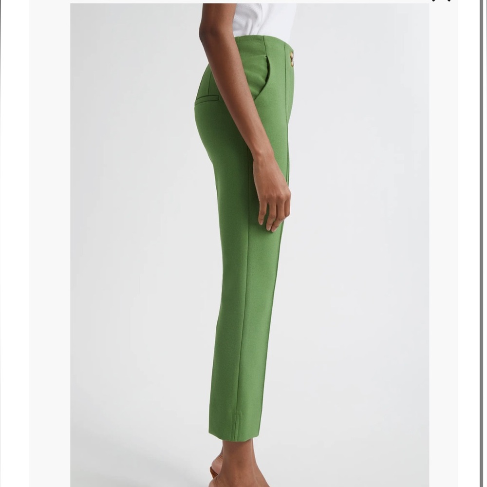 Veronica Beard Green Cropped Pants - Picture 3 of 5